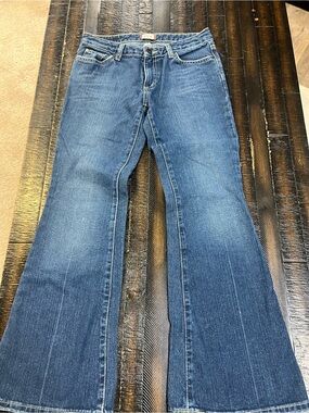 TILT Women's Dark Blue Flared Jeans